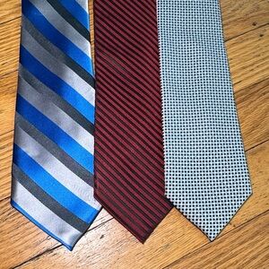 Apt. 9 Men's Tie Trio - Blue, Red, Gray